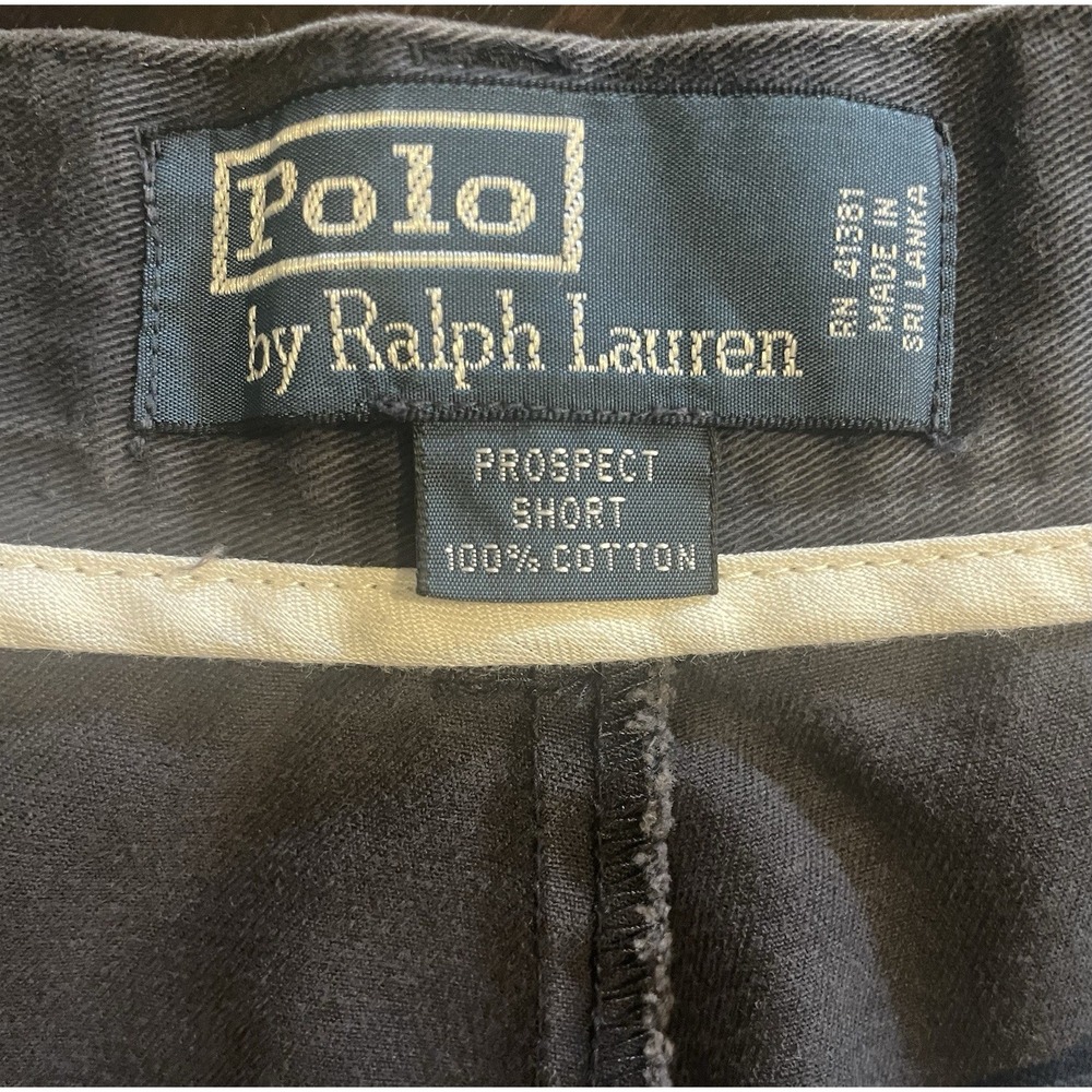 Polo Ralph Lauren Prospect Shorts Mens 40 Navy Chino Flat Front Classic Preppy - Picture 2 of 7
